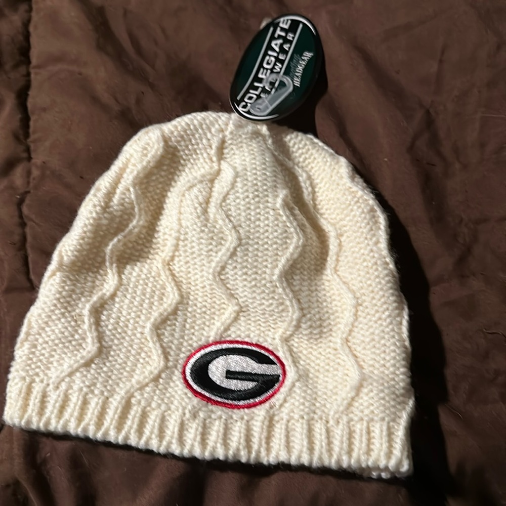 Georgia bulldog knit hat